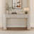 55'' Tambour Console Table With Oval Tabletop For Living Room Hallway Foyer Entrance Study-1139276388-1139102754