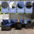 8 Pieces Patio Furniture Set With Fire Pit Table, Includes Splashproof Anti-Slip Cushions - Perfect For Outdoor, Deck, Garden, Poolside-504670380