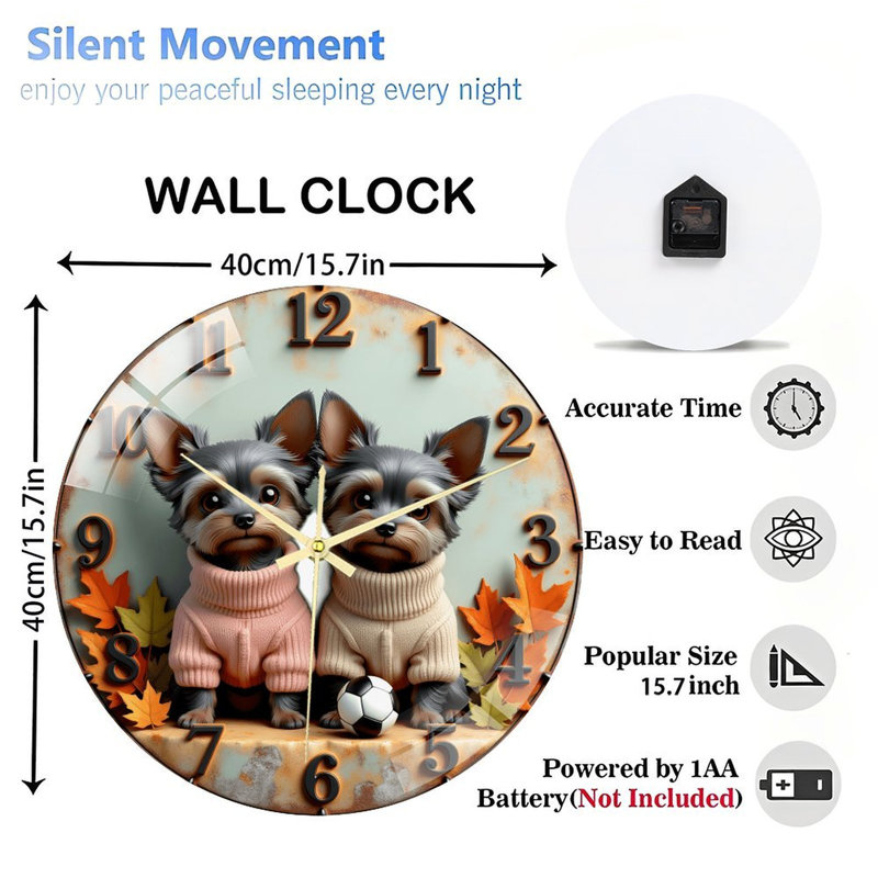 Horloge murale 16 po