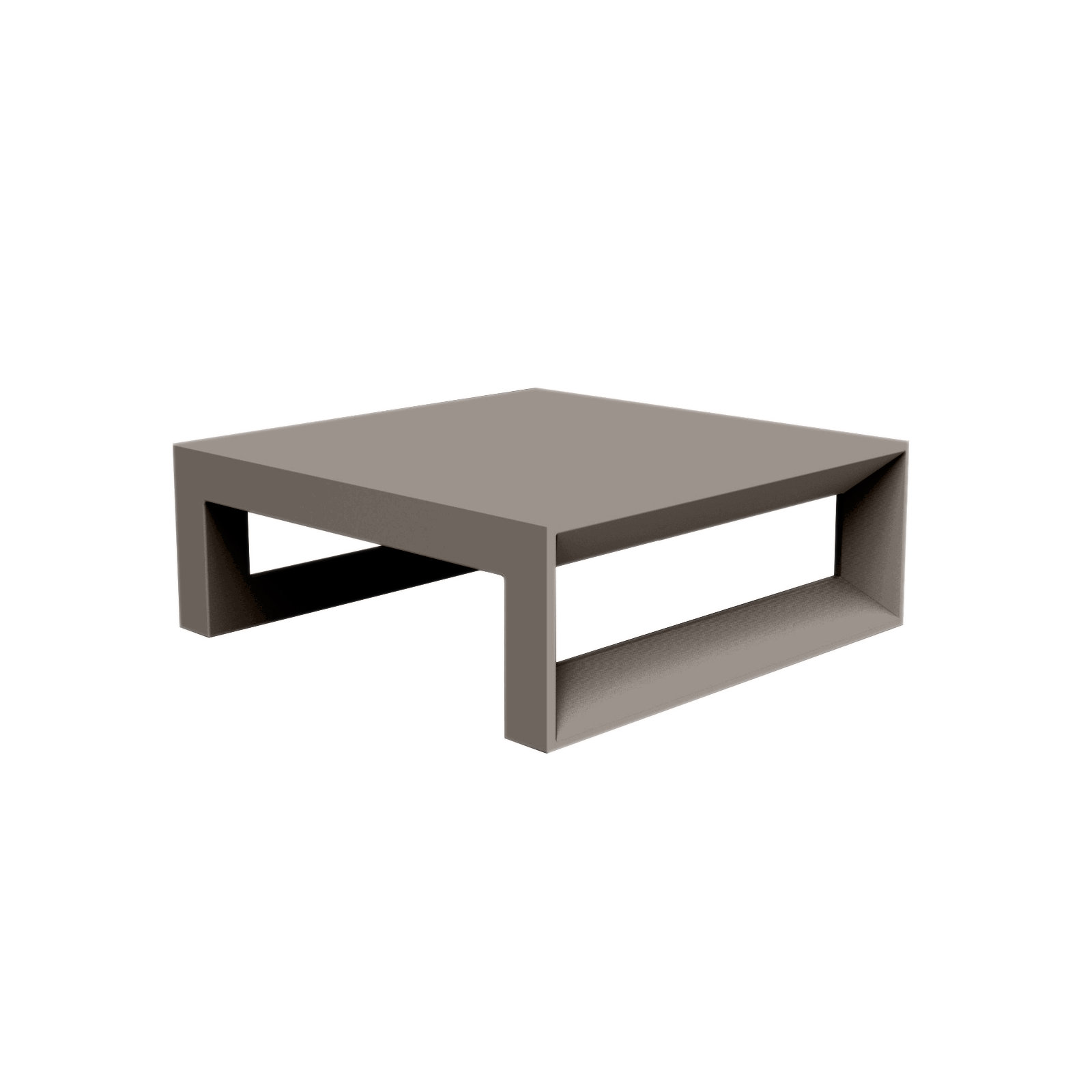 Frame Sun Plastic Coffee Table, Taupe