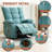Swivel Recliner Chair with Massage & Heat for Elderly Adults, Oversized Ergonomic Lounge Single Sofa-181264346