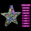 vidaXL 3D Star with 50 LEDs 55 x 53.5 x 10 cm Acrylic-1986380681