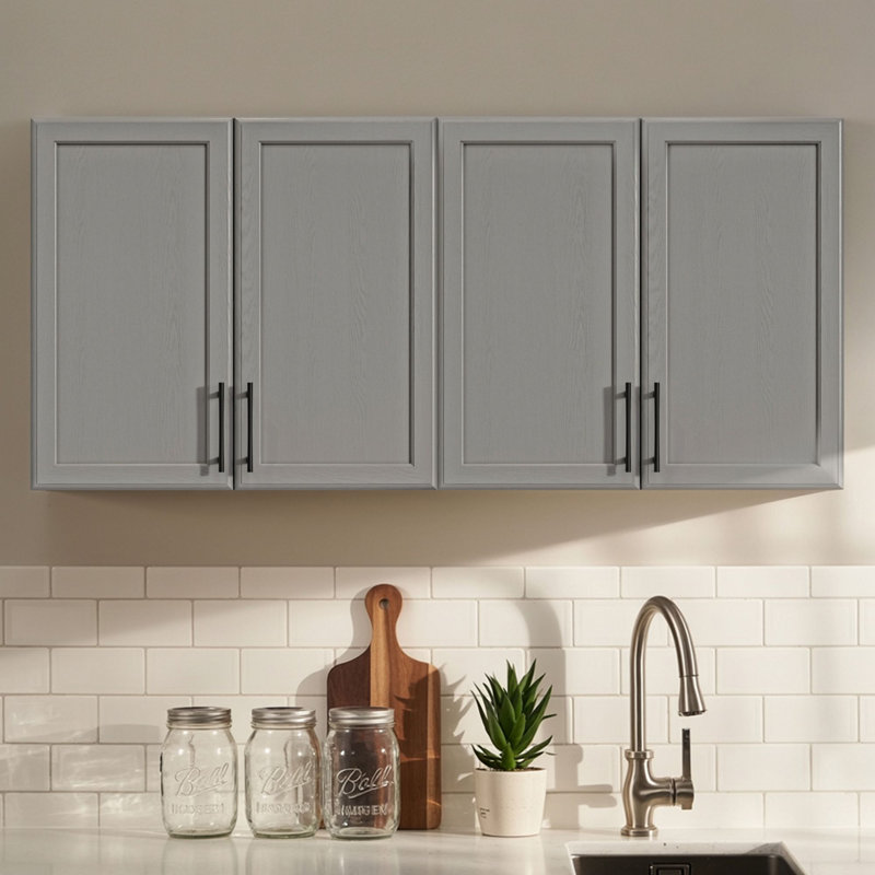 Armoire à linge murale 48 ", Gris