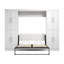 Lit double mural Arlex de 109 W avec unités de rangement de 25 W avec portes-88513627