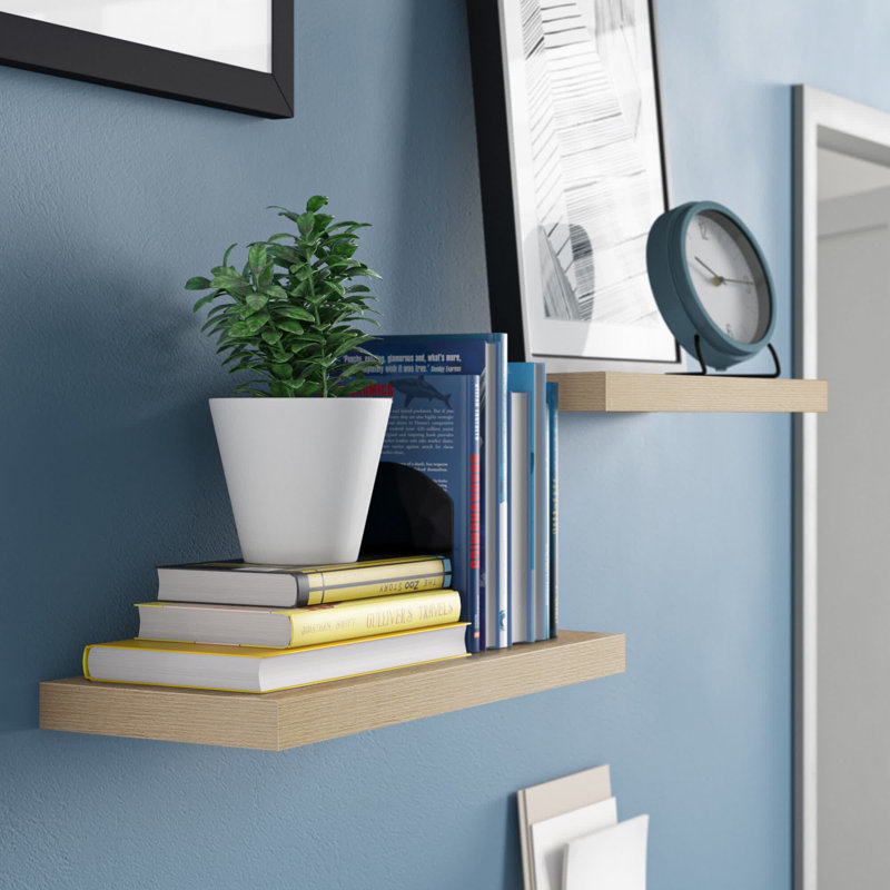 Solid Wood Floating Shelf, Oak