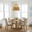 Luminaire suspendu en rotin 1 lumière Willa, Coastal Boho - tissé à la main