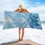 Serviette de plage en microfibre à séchage rapide, 50 x 60 po