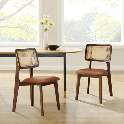 Starla 18.9" W Leather Side Dining Chairs