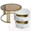 Table basse empilable avec 2 tiroirs