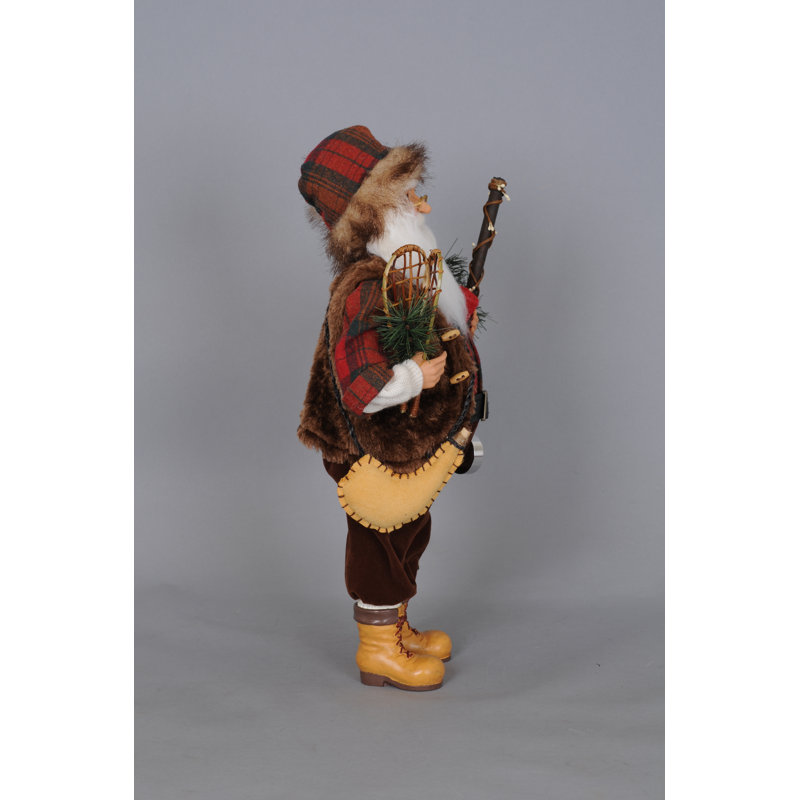 Christmas Mountaineer Santa Figurine