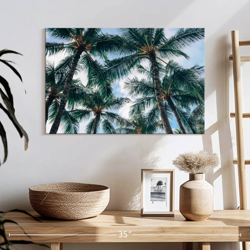 Harnek Palm Trees In Honolulu, 16" H x 24" W
