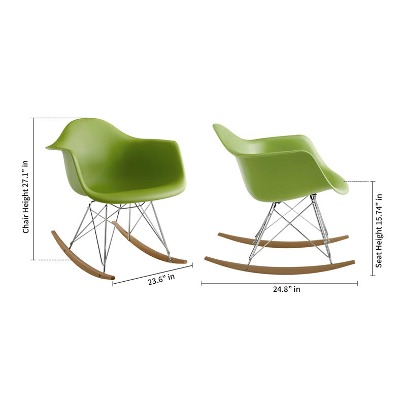 Chaises berçantes, Vert