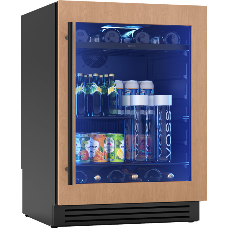 Presrv 24 in. 7-Bottle and 108-Can Single Zone Panel-Ready Beverage Cooler