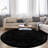 Round Christienne Commercial Use Area Rug with Non-Slip Backing-1888564014