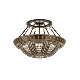 Fleur-de-lis 4 - Light Semi Flush Mount