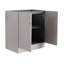Meuble-lavabo de salle de bain autoportant 30 po et 2 portes d'armoire à fermeture douce - sans le lavabo