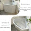 Modern Minimalist Acrylic Corner Freestanding Bathtub-138403914