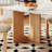 8 - Person Faux Marble Top Double Pedestal Dining Set-98206930
