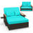 Talleysville 66'' Wide Reversible Patio Daybed with Cushions-1227346267