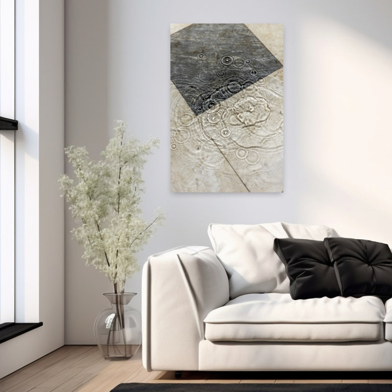Art contemporain, art contemporain abstrait, H 36 po x l 24 po