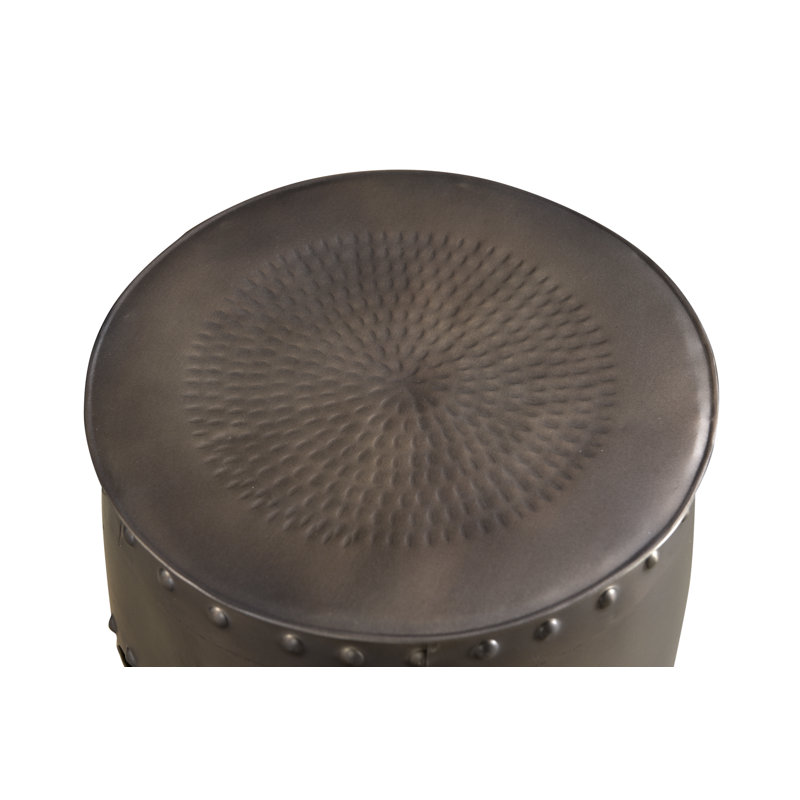 Lindholm Iron Top Nesting Tables, Antique Nickel