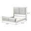 Arthik Silver Panel Bed With Tufted Headboard-1271644213