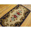 Antique 19th Century American Folk Art Floral Pattern Hooked Rug