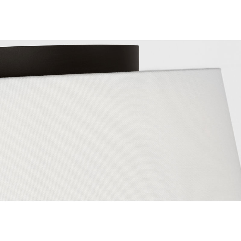 3 - Light LED Flush Mount, Aged Iron, 7.5