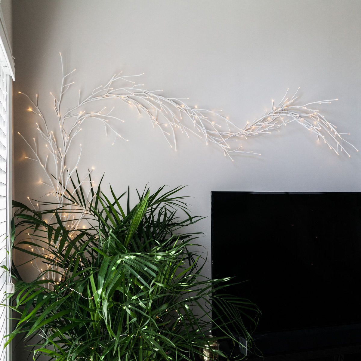 LED Climbing Vine Lighted Branches, Warm White