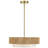 Maskell 4-Light 18" Wide Natural Rope Pendant Chandelier in Brass-1962838370