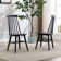 Alvie 17" Wide Modern Farmhouse Windsor Back Solid Wood Dinning Chairs