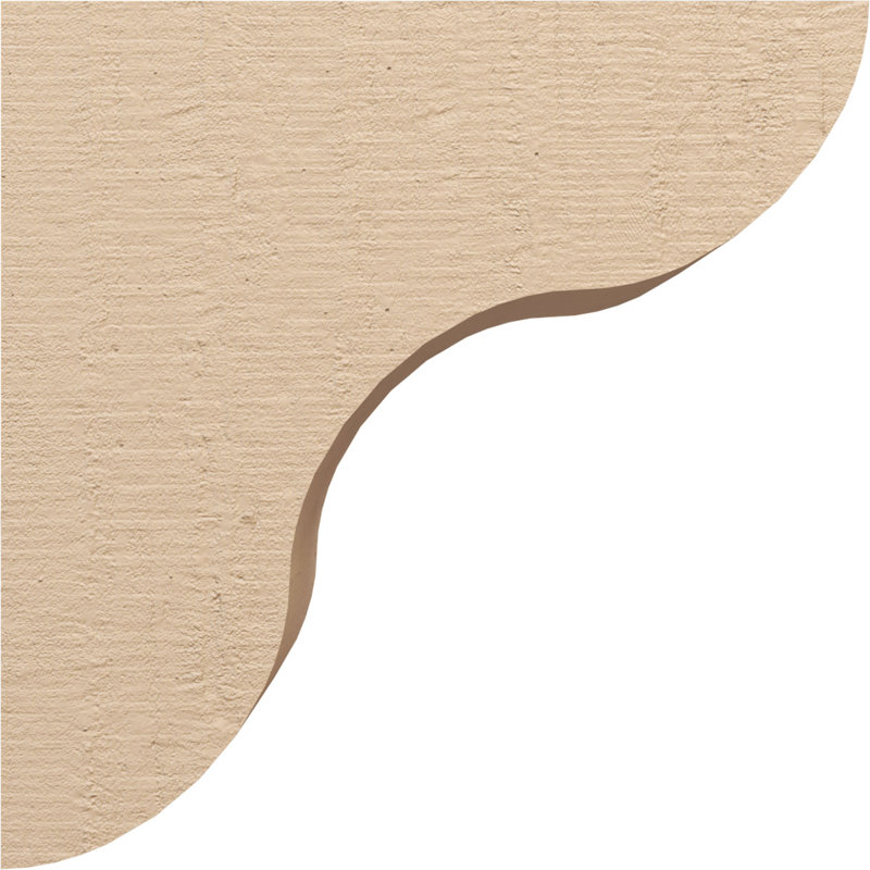 Corbeau en bois de cèdre brut Carmel, l 9 po x P 18 po x H 18 po, H 18 po x l 9 po x P 18 po