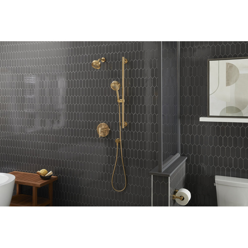 Parma Multi Function Fixed Shower Head with Select, Brushed Bronze