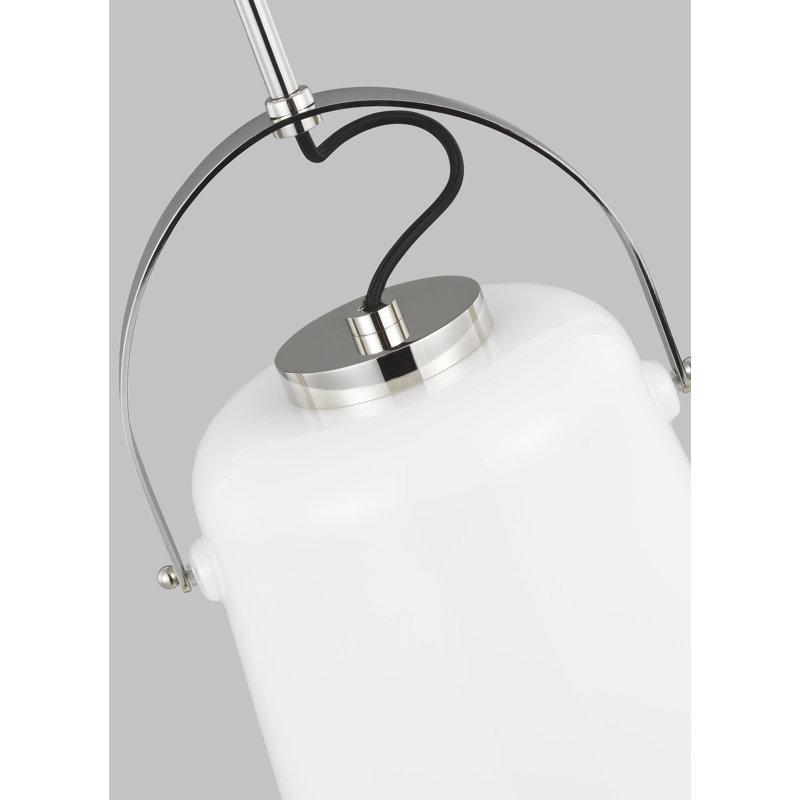 Mini Hazel Time Worn Brass Glass Pendant Light