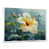 Toile encadrée flottée blanche