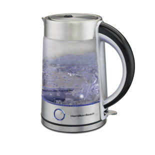 Ovente Electric Kettle 1.7 Liter ProntoFill Technology Silver KG612S