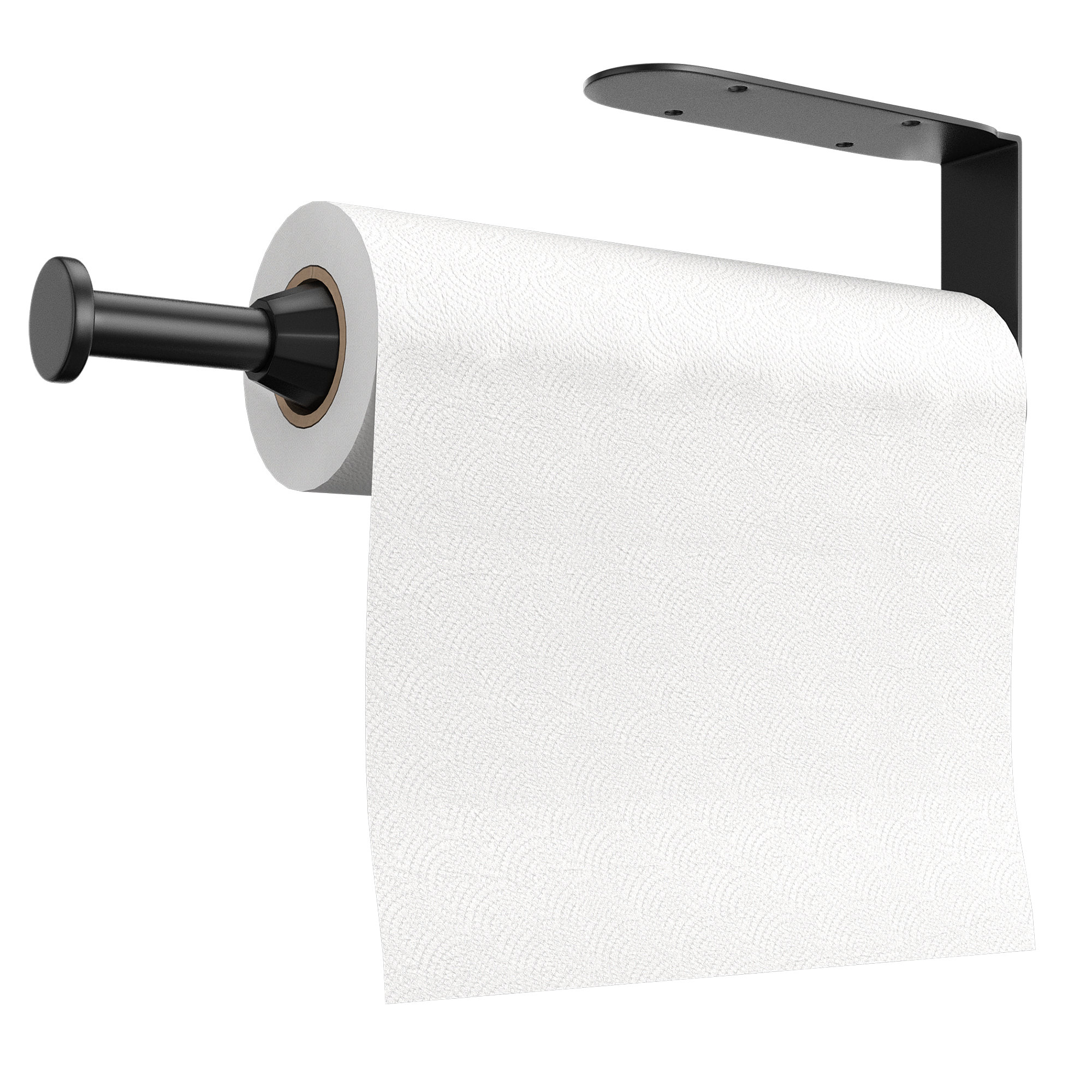 Kamenstein Perfect Tear Wall Mount Paper Towel Holder Black