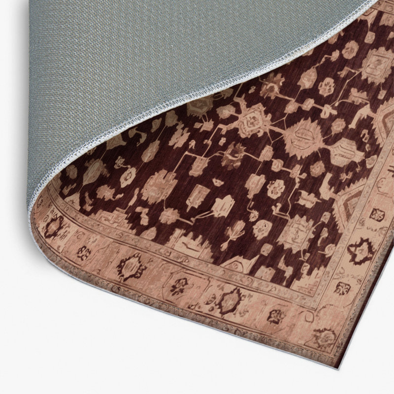 Tapis intérieur et extérieur brun Overdyed, Rectangle 4pi x 6 pi
