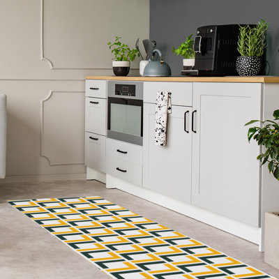 Tapis de couloir blanc