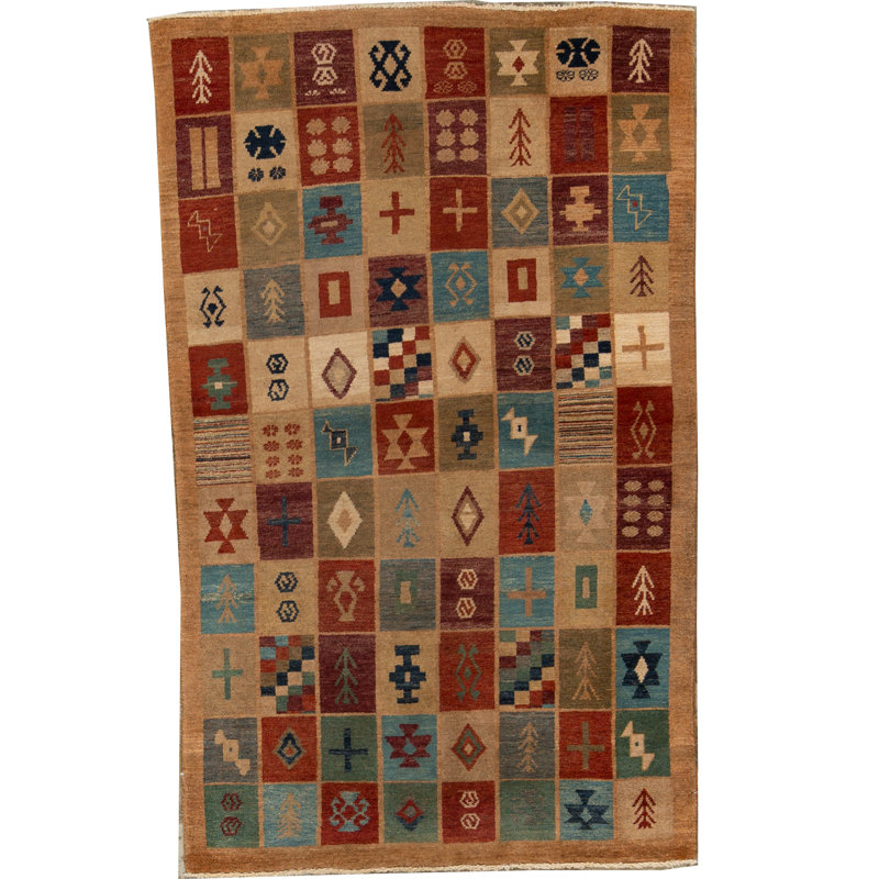 Hand Woven Wool Geometric Area Rug