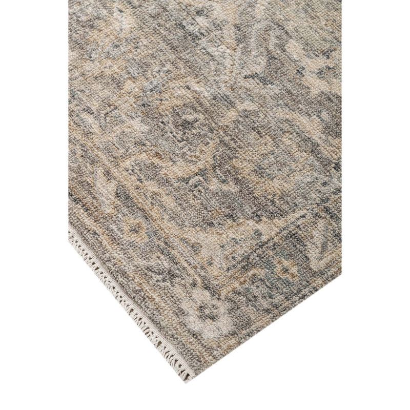 Tapis noué à la main, Tapis de couloir 2 pi 6 po x 8 pi