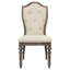 Ensemble de deux chaises d'appoint rembourrées