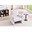 Chaise d'appoint moderne en chenille, canapé simple surdimensionné de 34,3 po avec coussin moelleux, fauteuil de lecture rembourré doux pour le salon, le petit espace et la chambre à coucher-1909259130-1909259131