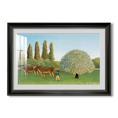 Prairie (Le Pâturage), 1906 - Henri Rousseau - Estampe encadrée sur mesure