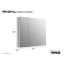 Pharmacie en aluminium l 34 po x H 30 po avec miroir plat retournant ajustable Verdera