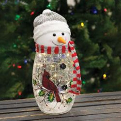Bonhomme de neige en verre