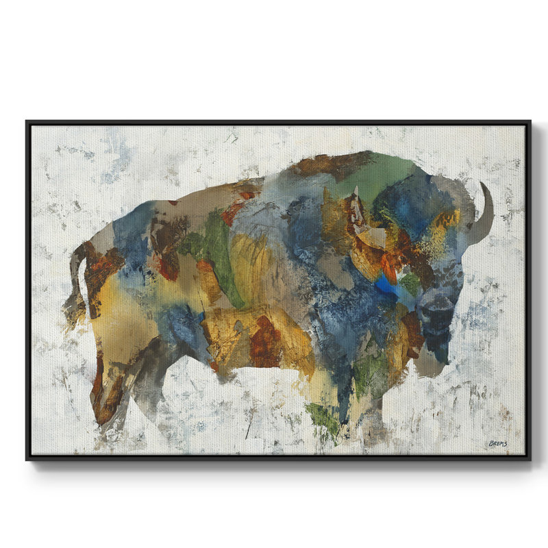 Plains Icon, impression sur toile encadrée, Noir, H 37 po x l 25 po x P 2 po