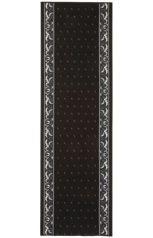 Basic Black Rug, Runner 80 x 200 cm