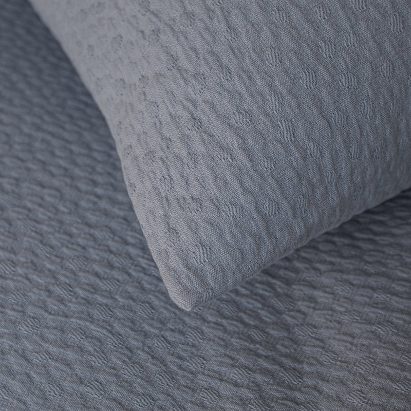 Bubble Matelasse Coverlet Set, King Coverlet + 3 Euro Shams, White