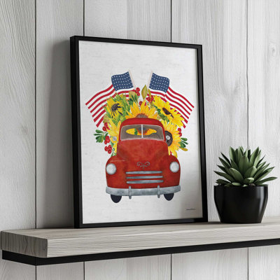 Tournesols et drapeaux